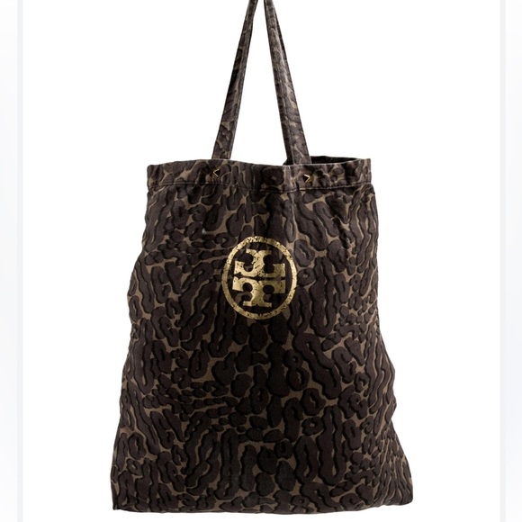 Tory Burch Handbags - Tory Burch animal print canvas tote bag